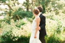 bride and groom walking