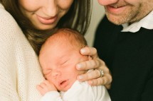 family picture with a newborn